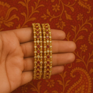 Traditional Gold Bangles with Intricate Design